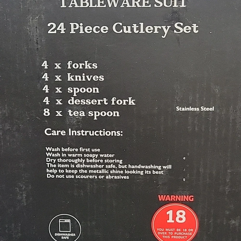 Tableware Suit 24 Piece Cutlery Set